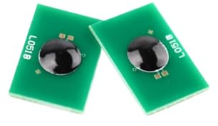 IYBYNYHN Puce de Tambour de Remplacement 45456301, 2 pièces, Compatible avec Okidata MPS5501 MPS5502 MPS4900, réinitialisation 72K WW, puces d'unité d'imagerie Noire