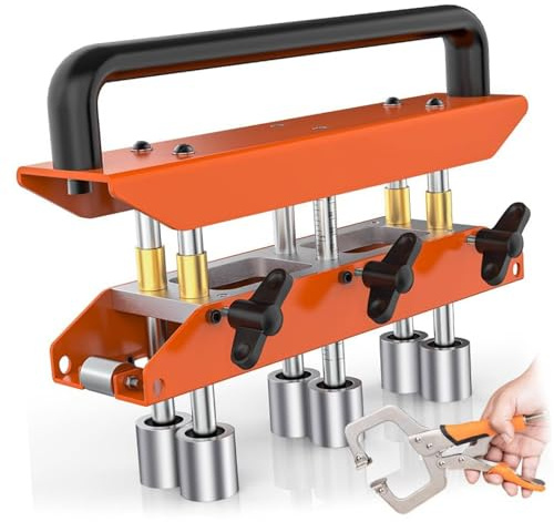TIKATARER Dobladora de Rodillos para Bordes de 090 Grados, 13130 ​​mm, Herramienta para Doblar Láminas de Metal, Dobladora de Rodillos en Forma de V para Materiales para Techos, de Curvatura de 1/2