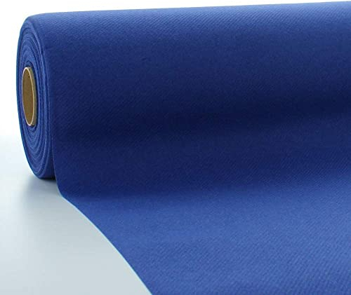 Sovie HORECA Linclass Airlaid Tischdeckenrolle Royalblau - Tischdecke 118cm x 25m - Einfarbige Papiertischdecke Rolle - Ideal für Party & Hochzeit