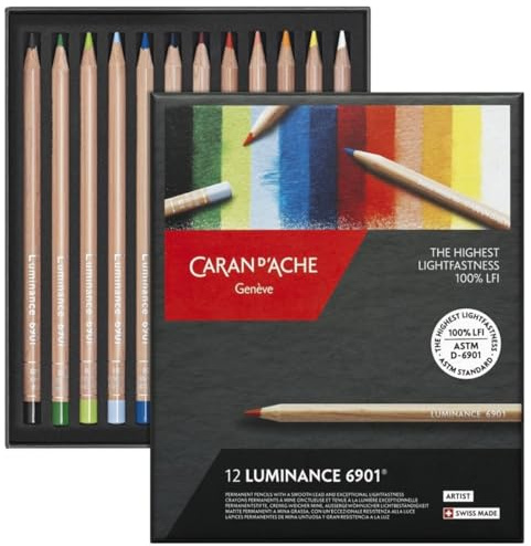 Caran d'Ache Box of 12 Colours LUMINANCE 6901™