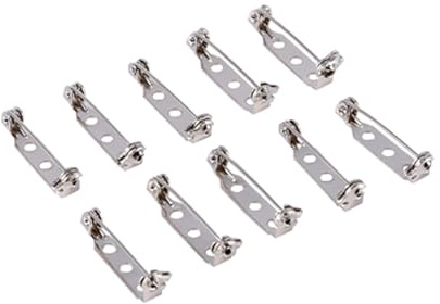Packung von 50 Stück Broschennadeln Sicherheitsnadel für DIY Handwerk 20/25/32/38 mm, Silber(25mm)