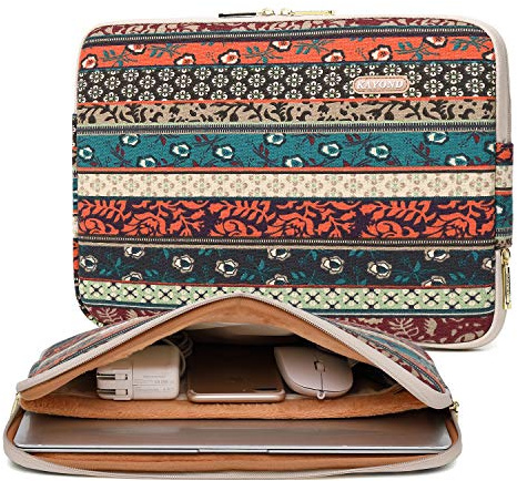 kayond Red Bohemia Water-resistant 11 inch laptop sleeve for MacBook 11/12 inch, Laptop Case for 11.6 inch HP/Dell/Lenovo/AsusNotebook Computer (11-11.6 Inch, Red Bohemia)