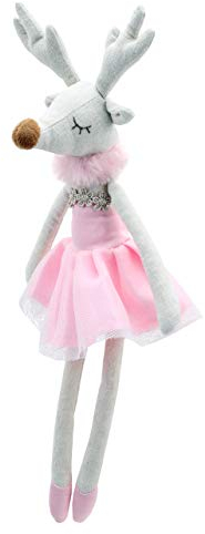 Wilberry - Dancers - Pink Reindeer Soft Toy - WB004111