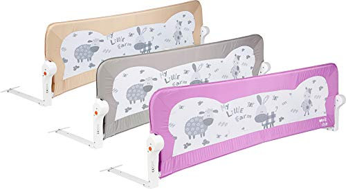 ib style® My Little Farm | Bettgitter | Kinderbettschutzgitter | versch. Abmessungen/Farben |102 cm Sandy