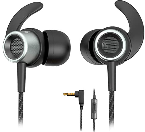 MINDBEAST Noise Cancelling Headphones Wired Earbuds For Kids And Adults With Microphone And Case – Xbox One Headset Gaming Earbuds For Samsung Galaxy Android iPhone, Extra Bass For Sleep Sport Workout