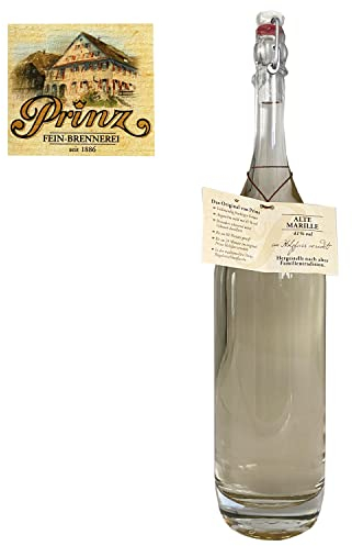 Prinz - Alte Marille | Edler Marillen-Schnaps mit feiner Holzfassnote | Mild & fruchtig | Schonend gebrannt und mehrjährig gelagert, 41% vol, 0.7 l