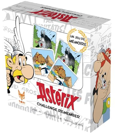 TOPI Games Asterix – Remember – Gesellschaftsspiel – Kartenspiel – Familie – ab 7 Jahren – 2 bis 8 Spieler – AST-RM-MI-116001 – französische Version