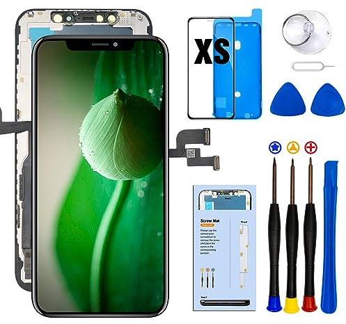 SIMDOG for iPhone XS Screen Replacement for iPhone XS Screen, 5.8 for iPhone XS LCD Screen Replacement with Repair Tools Compatible with A1920,A2097,A2098,A2099,A2100 | 3D Touch LCD Display,TrueTone Programmable,Face ID Remains for A2097,A1920,A2100,A2098,Tools