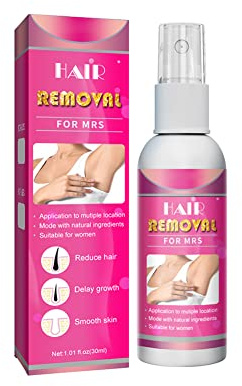 Spray Dépilation Dépilation Inhibiteur de Poils Doux Spray Dépilation Indolore Spray Dépilatoire Doux pour Visage,Aisselles,Bras,Jambe,Produit Dépilatoire Non Irritant pour Femmes Et Hommes