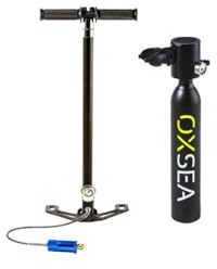 Mini Bouteille de plongée Sous-Marine Oxsea 500 - Équipement de Plongée Sous-Marine Dispositif de Respiration - Équipement de Plongée en Apnée, Kit Réservoir Portable Pour Plonger pour Débutants - Snorkeling Diving Kit Scuba tank Kit Diver Tank Dykning