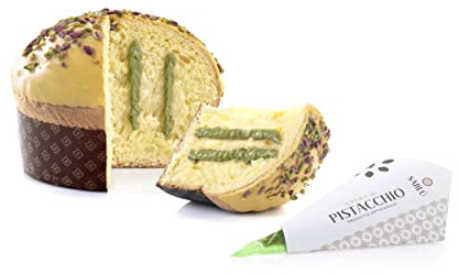 8x1Kg Al Pistacchio - Panettone artigianale (Prodotto in Sicilia)- Pack Risparmio