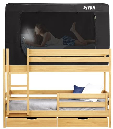 RIYDH Bed Canopy Tents for Adult - Portable Dream Tent with 3 Doors, Breathable Private Space - 70% Blackout