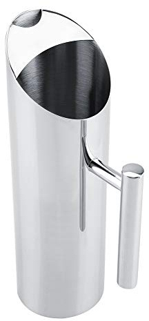 Jarra de Acero Inoxidable de 2 L, Jarra de Agua para Nevera, Jarra de Agua de Acero Inoxidable Genware de 50 Onzas, Jarra de Agua de Acero Inoxidable Wasserkrug con Protector de (1.5L)