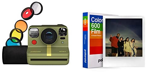 Polaroid Now+ Gen 2 Sofortbildkamera - Waldgrün & Color Film für 600