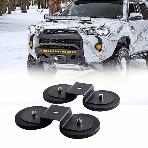 Chelhead 3.46 Zoll Magnetische Arbeitsleuchten Halterung ,Ultra-starke | led light bar Scheinwerfer kein Bohren erforderlich Für den Einsatz auf dem Dach, die Motorhaube mit Gummidichtung