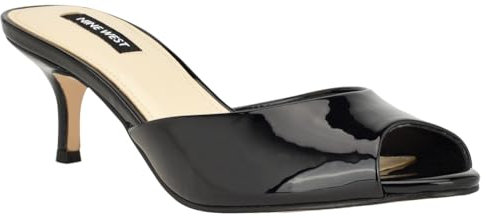 Nine West Women's Luvlie3 Heeled Sandal, Black 001, 8