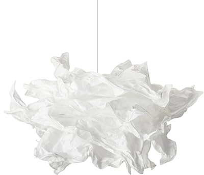 Lampenschirm Papier Wolke, DIY Design Wolkenlampenschirm (35cm) | Für E14/E27 Fassung. Dekorative Hängelampen Abdeckung für Pendelleuchte, Stehlampe, Deckenleuchte und Wandleuchte