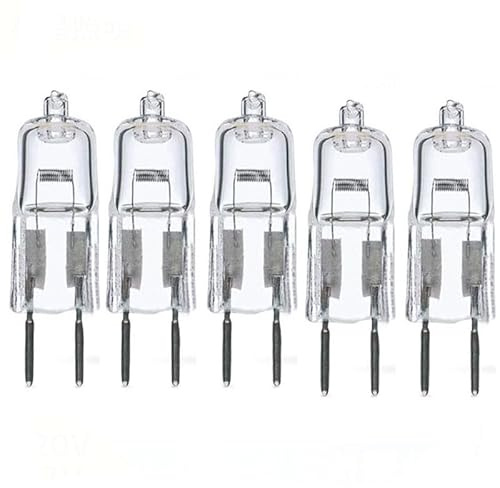 UGEFKMQ G5.3 Capsule Lamp Bulbs G5.3 Halogen Light Bulb 35W 24V 20W 2 Pin Base Warm White Dimmable G5.3Halogen Bulb,20W,5Pc