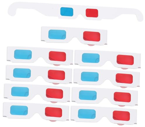 jojofuny 20pièces Lunettes Rouges Et Bleues Pour Films Visionnage De Films Lunettes De Style Pour Maison