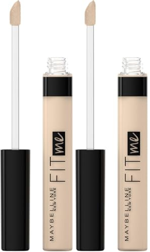 Maybelline New York Crayon de recouvrement Fit Me! Correcteur pour peau impeccable Tous types de peau N°03 Porcelaine 6,8 ml (Lot de 2)