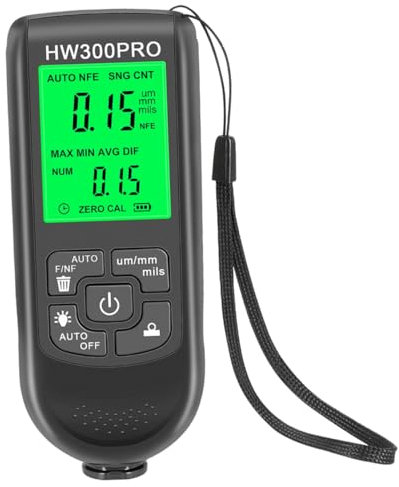MUSISALY Paint Thickness Gauge Digital Automotive Coating Measurement Tool for Car Paint Backlight