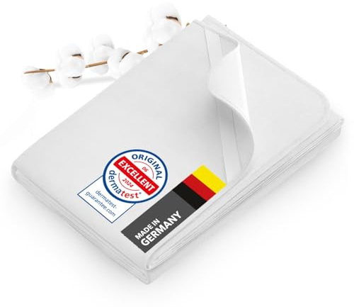 Dreamzie - Premium Molton Matratzenschoner 120x200cm - 100% Baumwolle | Nicht wasserdicht · Matratzenauflage mit Eckgummis · Oeko-Tex · Made in Germany · Atmungsaktiv, Geräuschlos & Saugfähig