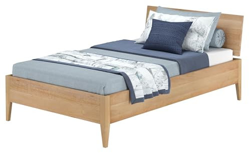 Erst-Holz Metallfreies Einzelbett aus Buchenholz 120x200 mit wählbaren Zubehör V-60.94-12, Ausstattung ohne Zubehör