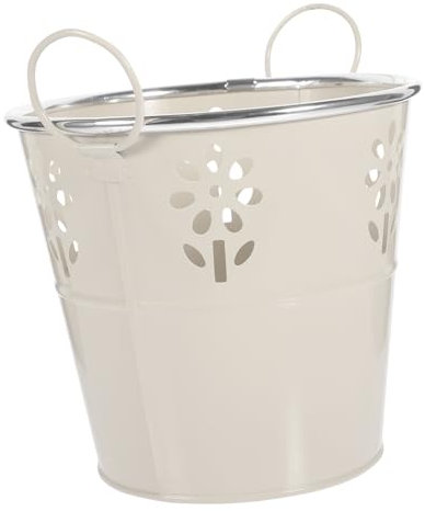 ANDRESLAD Vintage Eisen Blume Eimer Griff Rustikalen Blume Pflanzer Für Home Dekorative Eisen Kunst Blume Container