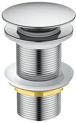 Aurgiarme Messing Ablaufgarnitur Europäischen Stil Funktionelle Messing Ablaufgarnitur Verwenden Stilvoller Waschbeckenstöpsel 62 Mm Geeignet Für Waschbecken