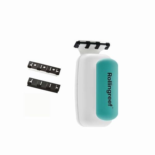 Rollingreef Fish Tank Algae Scraper, Magnetic Aquarium Cleaner, Fish Tank Cleaner, Aquarium Algae Scraper (Medium)