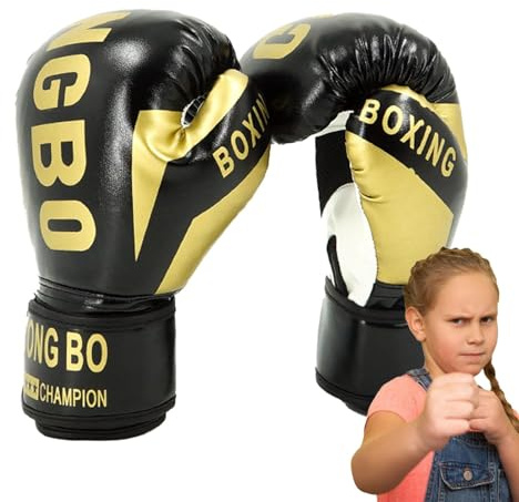 Sports Boxhandschuhe Kinder Box Handschuhe Kickboxen Sparring Boxsack Training Kinder Boxhandschuhe Für Kinder 6–12 Jahre,Boxen, Kickboxen, Muay Thai 22X13cm