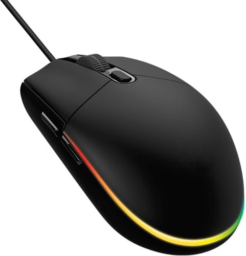 Original G102 Gaming Mouse | USB Light Sync with Customizable RGB Lighting | 6 Programmable Buttons | Gaming Grade Sensor | 8K DPI Tracking | 16.8mn Color, Light Weight Comfortable Design – Black