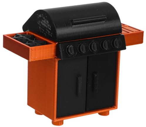 NUOBESTY Mini-Grillgestell 1:12 Für Puppenhaus Grillrost-Modell Als Küchenzubehör Für Spielküche Diorama Camping-Szene Und Miniatur-Dekoration