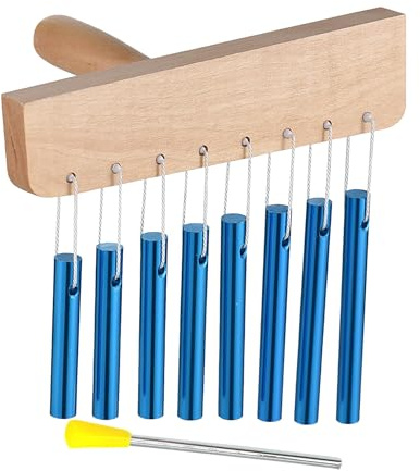 Nixiara Percussion Glockenspiel Meditation Glockenspiel | Einreihige Glocke Glockenspiel Handtrommel Instrumente Klanginstrumente für Erwachsene Frauen Männer Anfänger