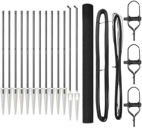 vidaXL Grey Steel Fence Set with Adjustable Functions 25 x 1.6 m Durable and PVC Modern Design for Outdoor Fence Installation Needs Barrier Garden Durable Expandable Matte Finish