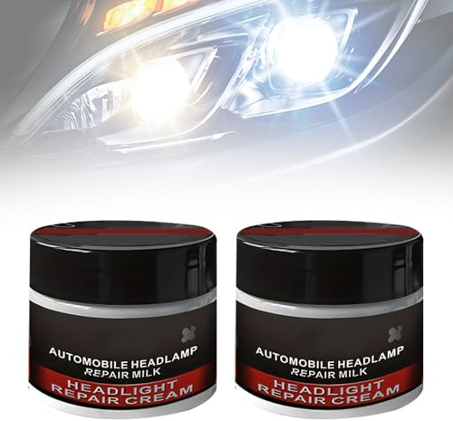 Headlight Restoration Kit, 2025 New Automotive Headlamp Restoration Kit, Car Polishers and Buffers Vehicle Detailing Kits Removes Oxidation and Renews Yellowing Headlights (2PCS)