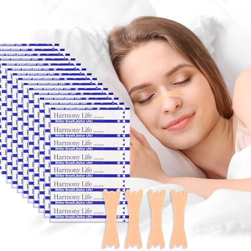 120 Pezzi Cerotti Nasali Antirussamento,Cerotti nasali per facilitare la respirazione,Aiuta a Ridurre il Russare,Allevia Istantaneamente la Congestione Nasale,Migliora il Respirazione,Sonno