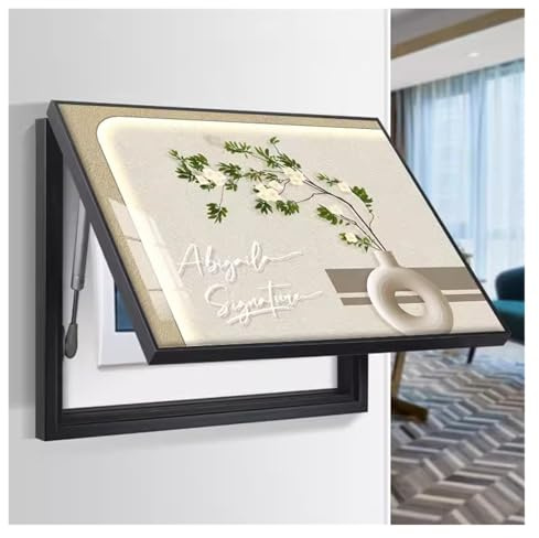 Élégant panneau électrique décoratif – Installation facile pour la maison 60 x 50 cm Parfait pour cacher des boîtes de compteur Blanc