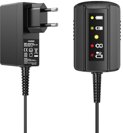 ASUNCELL WA3760 Chargeur pour Worx Batteries 18V (20V Max), Chargeur Rapide pour Worx Powershare Batteries WA3551.1, WA3553, WA3570, WA3641 (avec LED voyants)
