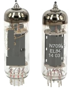 Aggiornamento del tubo a vuoto EL84 6P14 6N14P 6BQ5 7189 Amplificatore corrispondente alla valvola del tubo Quad abbinato(2pcs Matched Pair)