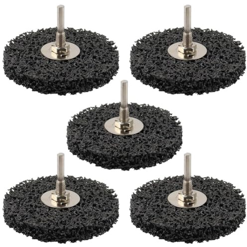Buhdjfnke Decapante de Pintura para Madera, 5 Piezas, Eficaz Removedor de Pintura para Metal, Devorador de Pintura de Cambio Rápido de 4 Pulgadas Como Disco Giratorio o Como Cepillo