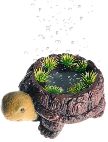 Pierre d'aquarium, mousseur d'aquarium, petite pierre à bulles silencieuse en résine avec fonction décorative, oxygénation de l'eau d'aquarium pour seaux à domicile, bureau, décoration hydroponique