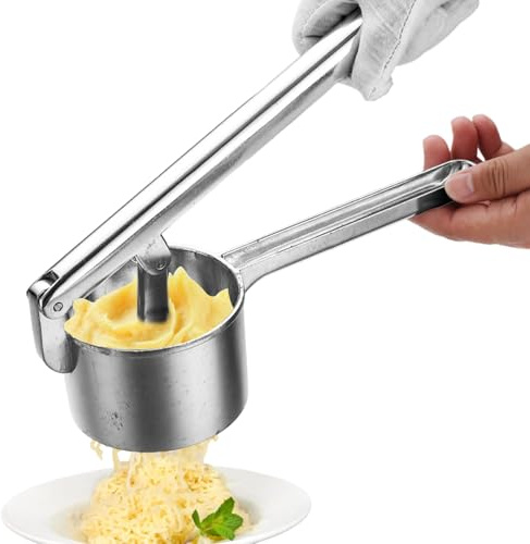 Schiacciapatate,Pressa Per Pomodori Manuale In Alluminio Ergonomica - Utensile Schiacciapatate | Per Macinare Carne Preparare Salsa Di E Cucinare