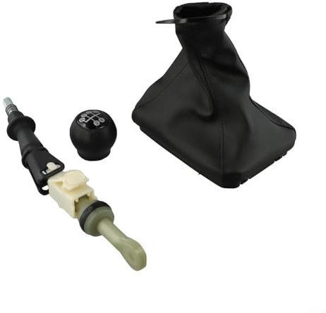 Schaltknauf für Opel Corsa C, Manueller Schalthebel mit Leder Schaltsack 93382834, Auto Handbremsabdeckung Ersatz Set für CORSA Zubehör