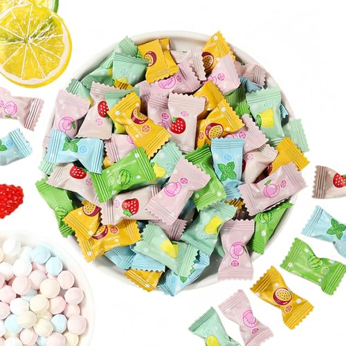 JOIYSVEN Gomma Da Masticare, 500 Pezzi Per 500 G, Gusti Misti, Senza Zucchero E Senza Glutine, Perfetta Per Gustare Una Sensazione Rinfrescante Sempre E Ovunque