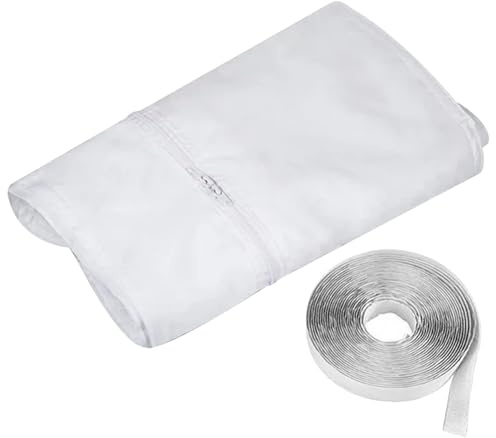 Air Conditioner Window Seal, Portable Air Conditioner Window Kit 157.5in Windproof Portable AC Seal Waterproof Dual Zipper Opening Fastening Tape AC Vent Kit