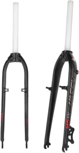 NIKANXIA Forcella Rigida MTB 26/27,5, Tubo Dritto 1-1/8 Senza Filettatura, Compatibile Freno Disco/V-Brake, Alluminio Ultraleggero con Attacco QR Anteriore(B,26in)