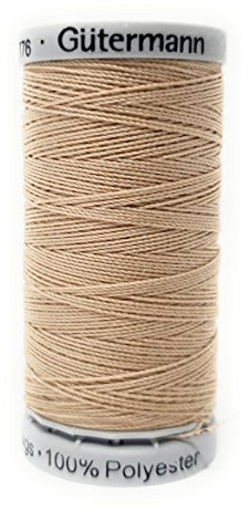 Gütermann Garn Extra Stark Nähgarn Polyester 100m Nähmaschinengarn Universal Reißfest UV Beständig (Sand, 1)