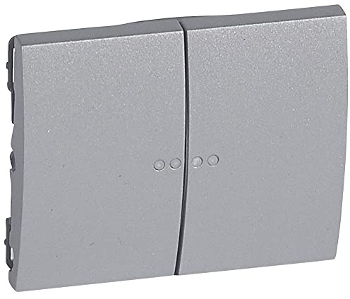 Legrand galea life - Doble tecla con visor circuito galea aluminio
