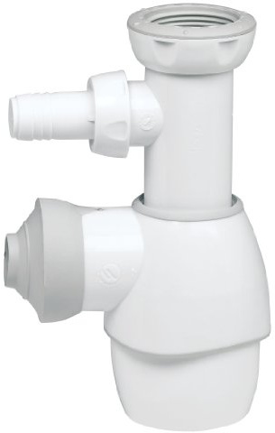 Wirquin 31190002 - Sifon fregadero regulable+toma blanco